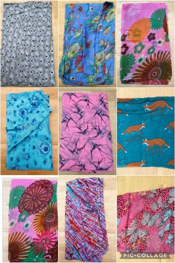 7000 Ladies Scarves - Full Size 150cm X 80cm - 120 Designs - Clearance!