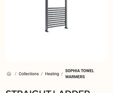Niko Sophia Heated Towel Rail 1200x500 Gun Metal