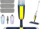 Microfiber Floor Mop Dry Wet Mop with 2 Refillable Bottles and 4 Washable Pads 360 Degree Rotatable Cleaning Mop for Home Kitchen Hardwood Laminate Wood Tiles (FREE POSTAGE)