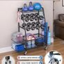 Weight Rack for Dumbbells - Widened Home Gym Storage Rack - Dumbbell Rack with 4 Flexible Wheels and Unique Storage on Both Sides Image 6