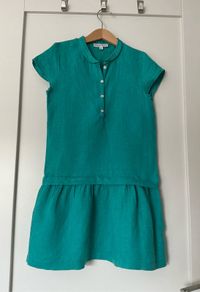 Green/Blue linen dress