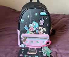 Loungefly Unbirthday Alice in wonderland backpack & wallet