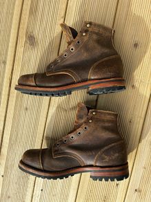 Truman Waxed Olive Captoe 8.5E