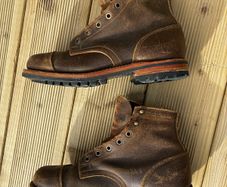 Truman Waxed Olive Captoe 8.5E