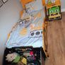 Kids JCB bed, mattress, locker & chair Image 2
