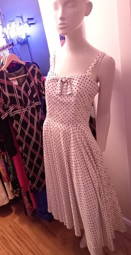 1970s Tricoville Vintage Polka Dot Dress