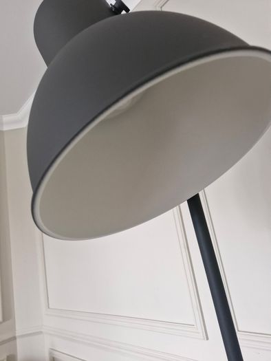 Grey tall floor lamp
