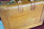 Quality Leather Overnight Case/ Suitcase