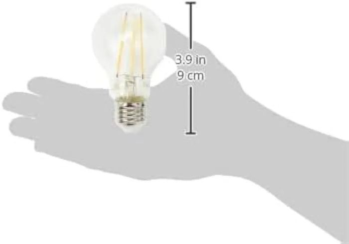 LED Classic A60 Light Bulb Set of 2 [E27 Edison Screw] 7W = 60W Equivalent, Warm White (2700K), Non Dimmable