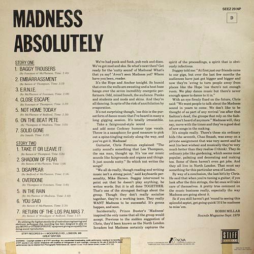 Madness  Absolutely blue label