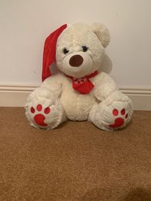 White Christmas Bear