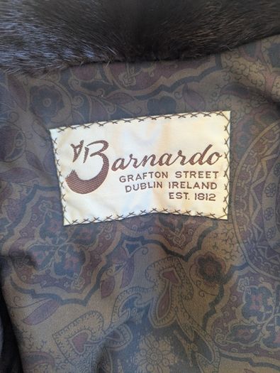 Genuine Mink Fur - Barnardo Grafton Street Dublin