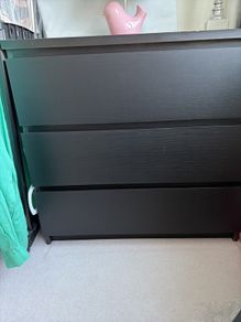 IKEA chest of 3 drawers Black