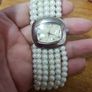 Vintage Watch with Pearl Bracelet Image 2