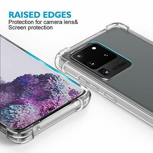 Samsung Galaxy S20 Ultra Case Cover ShockProof Soft Bumper Clear TPU Silicone - FHT18SMK2