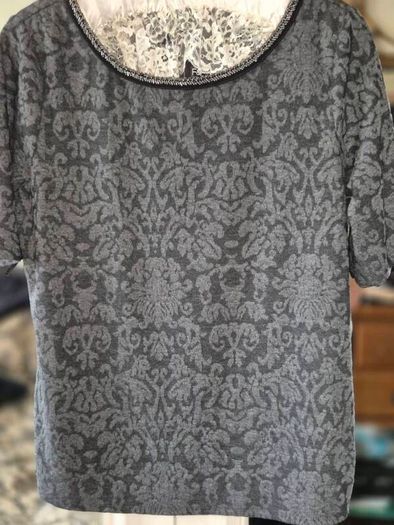 F&F Jacquard Grey Top , NEW With Tags , UK 16 / EU 44