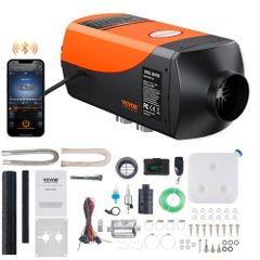 Bluetooth App Control Diesel Air Heater, 12V 5-8KW Diesel Heater with Automatic Altitude Adjustment, Remote Control and LCD, Diesel Parking Heater for RV Trailer Camper Van Boat