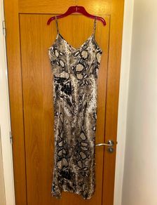 Brand new Nasty Gal long snakeskin dress