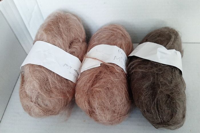 Mohair wool knitting crochet crafts