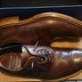 Mens Barker Bailer Ebony Hand Painted Brown Leather Shoes Size 10/44 Image 8