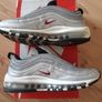 Nike Air Max 97 Silver Bullet (GS) Size UK-5.5/EUR-38.5 918890-001 Metallic Silver/Varsity Red-White-Black-2016 Image 4