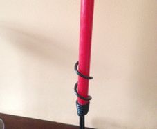 Beautiful Cast Iron Candles Holder with new candles