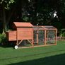 Large Chicken Coop 6-9 Birds With Wheely Image 9
