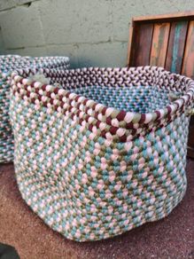 2 x Large Woven Storage
