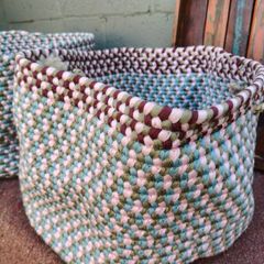 2 x Large Woven Storage