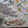 Antique Early 20c Chinese Silk Embroidery Birds Panel Framed - 23"x14" Image 7