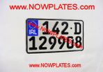 German Square Plate Euro Motorcycle