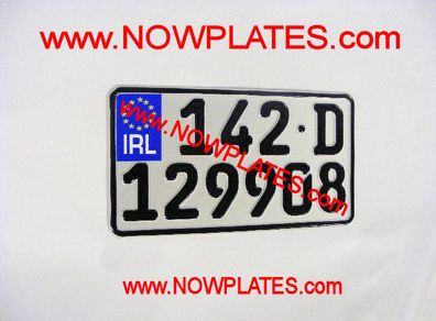 German Square Plate Euro Motorcycle