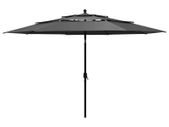3-Tier Parasol with Aluminium Pole Anthracite 3.5 m