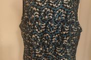 Brand new M&amp;Co Turquoise/black top size UK20 EU48 Postage included