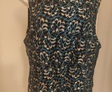 Brand new M&Co Turquoise/black top size UK20 EU48 Postage included