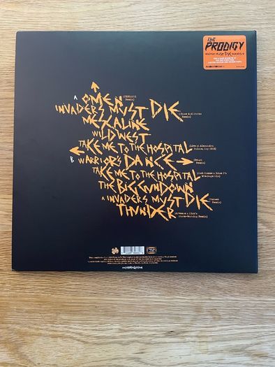 The Prodigy - Invaders Must Die Remixes - 12" Orange Translucent Vinyl Limited Edition LP - 2023 Cooking Vinyl