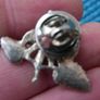 Vintage Rose Pin Badge Silver color MASJ '97 Image 4
