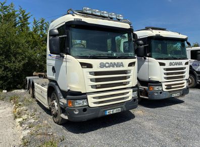 SCANIA G410 automatic roll on waste trucks hooks r