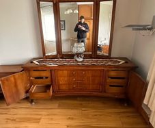 Dressing table set 1970s imported from Detroit.