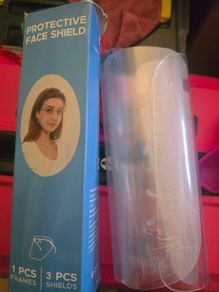Protective Face Shield Kit - 1 Frame & 3 Shields (Brand New)