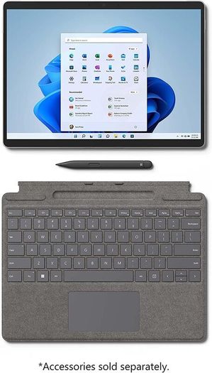 Microsoft Surface Pro 8 13" Touchscreen Intel Evo Platform Intel i5-1145G 8GB RAM 256GB SSD WIN 11 PRO (1982) with Stylus