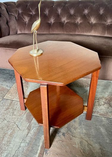 Unique 1950s Mid Century Solid Teak Side Occasional or Small Coffee table