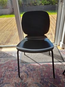 Black IKEA kitchen chairs x 6