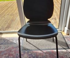 Black IKEA kitchen chairs x 6