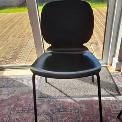Black IKEA kitchen chairs x 6