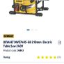 Dewalt table saw and stand for sale Image 3