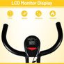 Exercise Bike, Foldable Fitness Bike with LCD Display and 8-Level Adjustable Resistance, 265LBS Max Load for Home Trainer Use Image 3