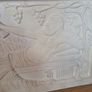Irish plaster Sculpture Vintage Antique Greek Roman Plaster relief plaque Image 5