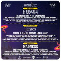 Forest fest 1 weekend ticket and 1 canpervan ticket