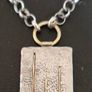 Sterling Silver & Gold Pendant Image 3